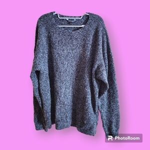 George Women's Gray Boucle Sweater Size XL